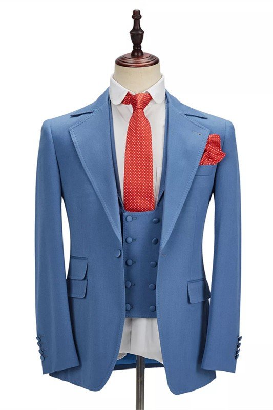 Raymond Blue Best Fitted Notched Lapel Men Suits