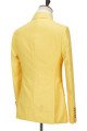 Brodie Yellow Double Breasted Peaked Lapel Best Fitted Bespoke Men Suits