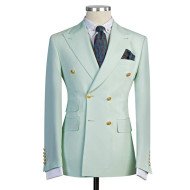 Jaydon Fashion Bespoke Double Breasted Peaked Lapel Business Men Suits Jaydon Fashion Bespoke Double Breasted Peaked Lapel Business Men Suits