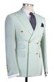 Jaydon Fashion Bespoke Double Breasted Peaked Lapel Business Men Suits