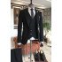 Leopold Traditional Black Peaked Lapel New Arrival Best Fitted Men Suits