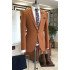 Osmond Orange Notched Lapel One Button Best Fitted Suits For Business