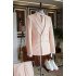 Cool Pink Peaked Lapel Double Breasted Bespoke Prom Suits For Men