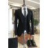 Manuel Simple Black One Button Formal Business Best Fitted Suits For Men