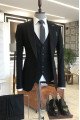 Manuel Simple Black One Button Formal Business Best Fitted Suits For Men