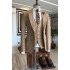 Sampson New Arrival Brown Peaked Lapel Best Fitted Business Suits For Men