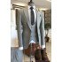 Trendy Light Gray Peaked Lapel Best Men Suits For Business Occasions