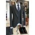 Bespoke All Black Best Fitted Business Suits For Men