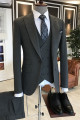 Bespoke All Black Best Fitted Business Suits For Men