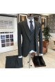 Bespoke All Black Best Fitted Business Suits For Men