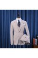 Fashion Three Pieces Notched Lapel Best Fitted Bespoke Business Suit For Men