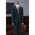 Chic Dark Green Notched Lapel Best Fitted Tailored Business Suit