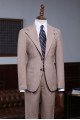 Classic Khaki Two Pieces Best Fitted Suit For Business