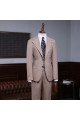 Classic Khaki Two Pieces Best Fitted Suit For Business