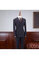 New Arrival Navy Blue Striped Best Fitted Bespoke Business Suit