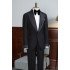 Classic Black Two Pieces Best Fitted Tailored Business Suit