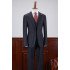 Regular Three Pieces Notched Lapel Best Fitted Tailored Business Suit For Men