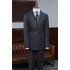 Classic Black Peaked Lapel Double Breasted Best Fitted Tailored Suit
