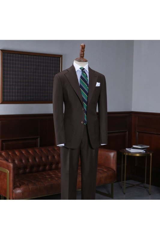 Hot Coffee Two Pieces Best Fitted Tailored Suit For Business