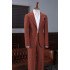 Fashion Red Notched Lapel Two Button Best Fitted Business Suit