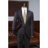 New Arrival Coffee Striped Three Pieces Bespoke Formal Menswear