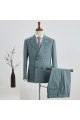 Stylish Peaked Lapel Double Breasted Business Suit For Men