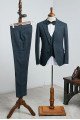 Modern Navy Blue Three Pieces Best Fitted Bespoke Business Suit