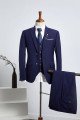 Elegant Navy Blue Three Pieces Best Fitted Tailored Business Suit