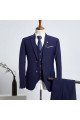 Elegant Navy Blue Three Pieces Best Fitted Tailored Business Suit