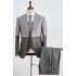New Arrival Gray Three Pieces Notched Lapel Best Fitted Business Suit