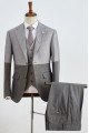 New Arrival Gray Three Pieces Notched Lapel Best Fitted Business Suit