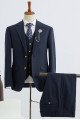 Formal Navy Blue Notched Lapel Two Buttons Best Fitted Bespoke Suit