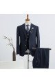 Formal Navy Blue Notched Lapel Two Buttons Best Fitted Bespoke Suit