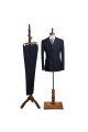 Cool Formal Black Striped Double Breasted Tailored Business Suit