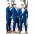 Bespoke Dark Blue Notched Lapel Men Suit for Groomsmen