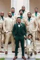 Brayden Light Champagne Notched Lapel Best Fitted Wedding Groomsmen Suit Brayden Light Champagne Notched Lapel Best Fitted Wedding Groomsmen Suit