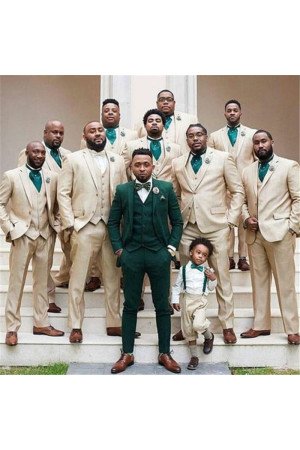 Brayden Light Champagne Notched Lapel Best Fitted Wedding Groomsmen Suit Brayden Light Champagne Notched Lapel Best Fitted Wedding Groomsmen Suit