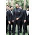 Bespoke One Button Black Best Fitted Wedding Groomsmen Suit 