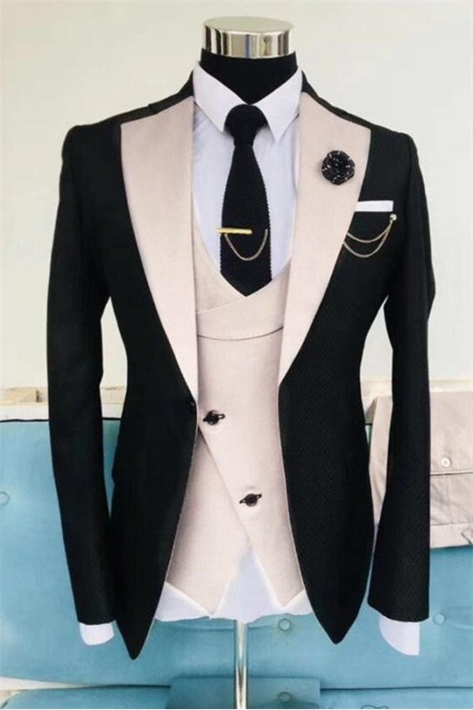 Black Wedding Tuxedos For Men | Bespoke Formal Dinner Prom Outfit Suits