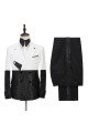 Newest White and Sparkle Double Breasted Chic Best Fitted Prom Men Suits
