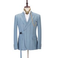 Micah Latest Design Striped Peaked Lapel Fashion Men Suits Micah Latest Design Striped Peaked Lapel Fashion Men Suits
