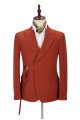 Giovanni Newest Peaked Lapel Best Fitted Orange Men Suits for Casual