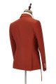 Giovanni Newest Peaked Lapel Best Fitted Orange Men Suits for Casual