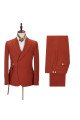 Giovanni Newest Peaked Lapel Best Fitted Orange Men Suits for Casual