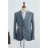 Fashion Morandi Dust Green Peak Lapel Adjustable Buckle Mens Casual Suit for Summer