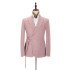 Bespoke Pink Men Suit for Prom | Buckle Button Formal Groomsmen Suit for Wedding