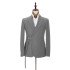 Classic Dark Gray Men Suit | Buckle Button Suit for Groomsmen