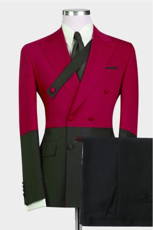 Rafael Chic Red Bespoke Best Fitted Men Suits for Prom