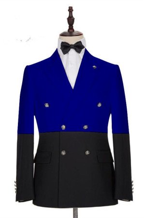Ruben Royal Blue Double Breasted Slim Fitted Chic Men Suits Ruben Royal Blue Double Breasted Slim Fitted Chic Men Suits