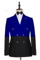 Ruben Royal Blue Double Breasted Slim Fitted Chic Men Suits